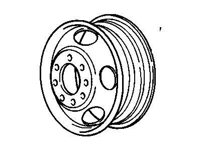 GM 25990232 Wheel, Front Or Rear