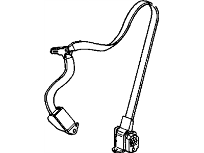 Cadillac 12458431 Lap & Shoulder Belt