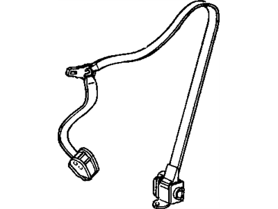 GM 25763921 Belt, Seat Belt, Driver Side