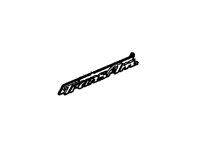 GM 10193493 Emblem, Front Side Door, Red