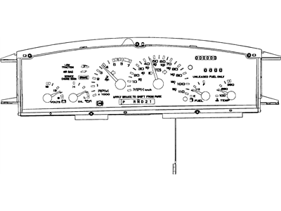 Oldsmobile Silhouette Speedometer - 16197003