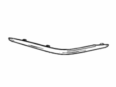 Chevy 84712441 MOLDING,REAR BUMPER FASCIA UPPER(GALVANO SILVER)