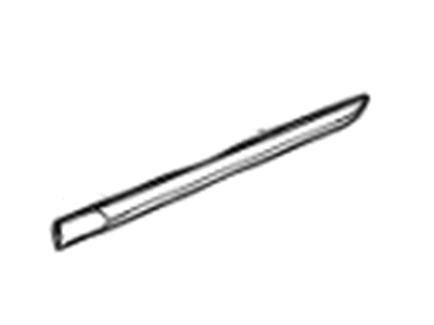 Cadillac 23201860 MOLDING,REAR SIDE DOOR(INCLUDES 4,5,7)(SILVER)