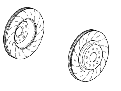 GM 23245482 Rotor, Brakes, Front