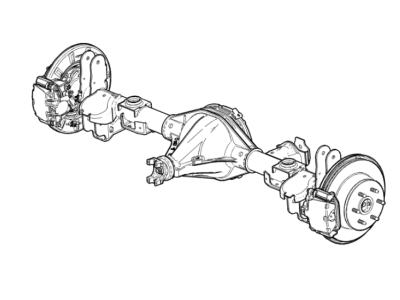 Cadillac 23404619 AXLE,REAR(CODE ABV7)