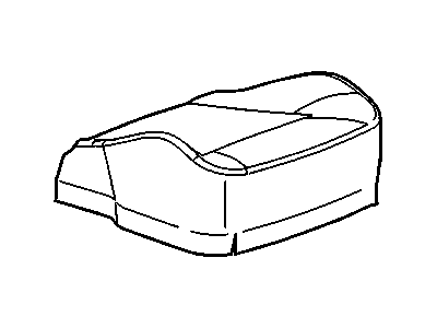 GM 20850205 Cover, Front Seat Cushion, Gray, Passenger Side