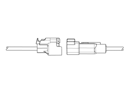 Chevy 19330904 CONNECTOR KIT,ENGINE WIRING HARNESS(HEATED OXYGEN SENSOR - BANK 2 SENSOR 2)(BLACK)(4-WAY FEMALE)(W/LEADS)(SIDE ELECTRIC CODE:  B52F)