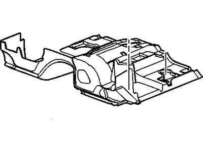 Chevy 25789424 CARPET,REAR FLOOR PANEL(GRAY)
