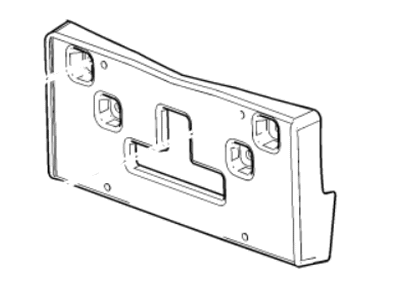 Chevy 95426878 ATTACHMENT KIT,FRONT LICENSE PLATE BRACKET(INCLUDES 2,3)