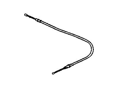 2008 Cadillac DTS Parking Brake Cable - 15863385