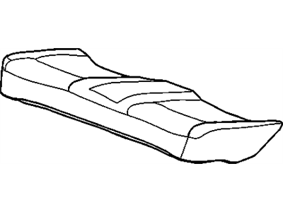 Cadillac 15216605 COVER,REAR SEAT CUSHION(EBONY)(W/PERFORATIONS)(*KIT3)