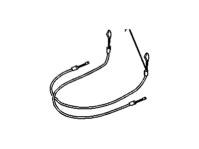 Pontiac 22610183 CABLE,PASSENGER SEAT BACK LATCH RELEASE(E-Z ENTRY CABLE)(11.377)