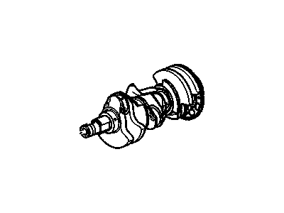 Buick 12623074 CRANKSHAFT,(WHEN REPLACING CRANKSHAFT W/O KEY, REQUIRES (NEW) BALANCER-12626355)