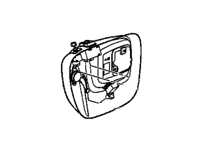 GM 12377166 Plate, Door And End Gate Electrical, Blue, Front