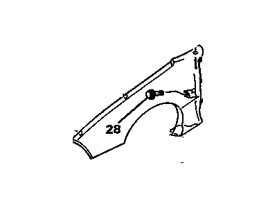 Pontiac 10404898 Fender