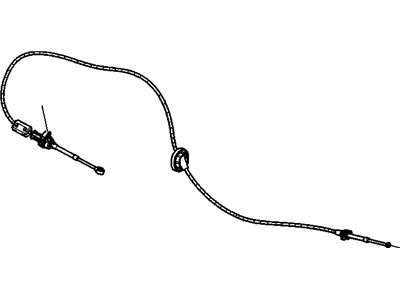 Cadillac 25838821 Shift Control Cable