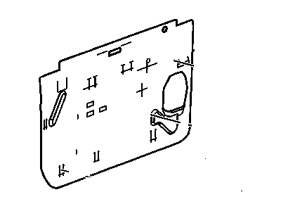 Cadillac 21996546 DEFLECTOR,FRONT SIDE DOOR WATER