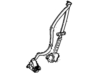 Chevy 12521404 Belt & Retractor