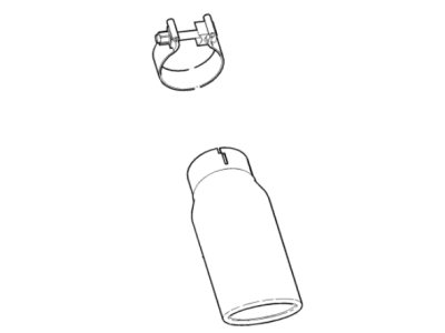 GM 84240386 Tailpipe Extension, Stainless Steel