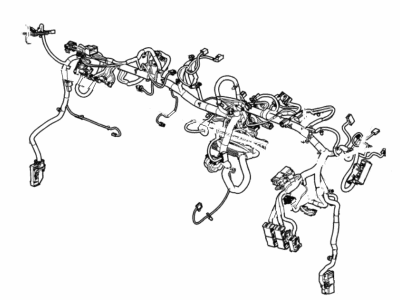 Chevy 84225675 HARNESS,INSTRUMENT PANEL WIRING(FOR VEHS BUILT W/ TERMINATOR RESISTOR 19153731 RH SIDE OF HARNESS TAPED TO MAIN BUNDLE PAST CHANNEL)(FOR 1ST DESIGN SEE 84158762)