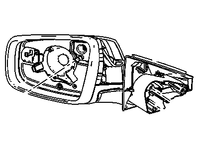 Buick 22857980 MIRROR,OUTSIDE REAR VIEW(INCLUDES 2,6-12)(PAINT TO MATCH)