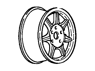 1996 Cadillac Seville Spare Wheel - 9593094