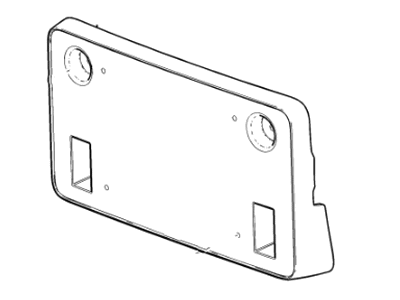GMC 23100921 License Bracket