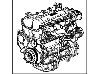 Chevy 19329341 ENGINE,GASOLINE (SERVICE NEW)(CONTENT BASED ON 2010 HIGH HERITAGE ROOF W/AUTO TRANS; OTHER LNF APPLS MAY NEED CRANKSHAFT BALANCER SEE INSTRUMENT SHEET W/ENGINE FOR DETAILS)
