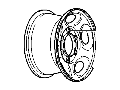 Chevy 9595394 WHEEL,16X6.5(CODE HIGH ALTITUDE COMPENSATER)(STEEL)
