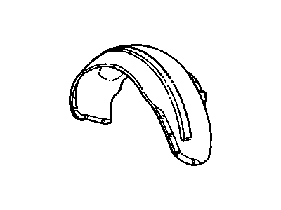 1994 Chevy Corvette Fender Splash Shield - 10135988