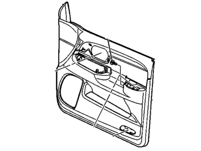 GM 10384658 Panel, Door Trim/Access, Front