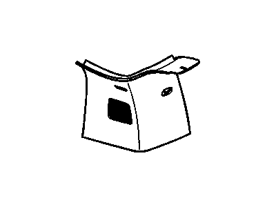 GMC 19259462 MOLDING,BODY REAR CORNER UPPER GARNISH(INCLUDES 2-8,16,18)(LINEN)(W/SPEAKER)(W/2 HOLES (RPA, RRAB) FOR CAP COVERS IN TRIM)