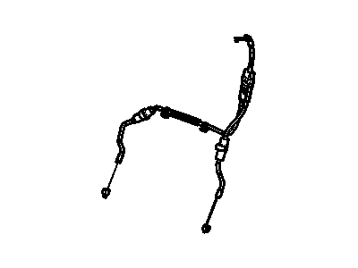 GM 20793164 Cable, Front Seat Back Lock