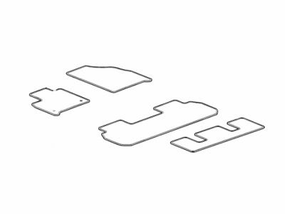 GM 84332395 Mat Package, Front And Rear Floor Mat (Carpet), Jet Black