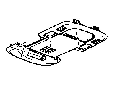 GM 15291542 Bezel, Overhead Console, Front