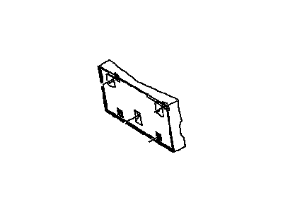 Saturn 21095944 License Bracket