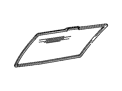 GM 15647867 Glass, Upper