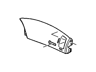 GM 10344654 Plate, Instrument Panel Trim, Upper Passenger Side