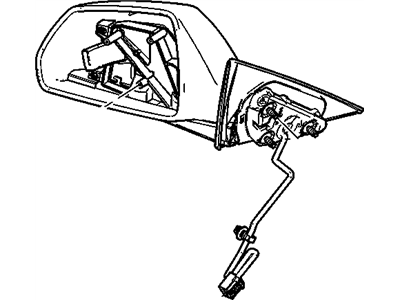 Cadillac 22776992 MIRROR,OUTSIDE REAR VIEW(INCLUDES 7-9)(PAINT TO MATCH)