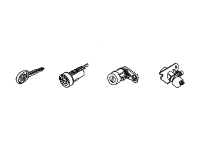 Pontiac 96806563 LOCK KIT,COMPLETE VEHICLE(INCLUDES 2-5,12)(COMPLETE LOCK SET- SIDE DOOR LOCK,IGNITION LOCK,LIFT GATE LOCK & KEY)(2.187)