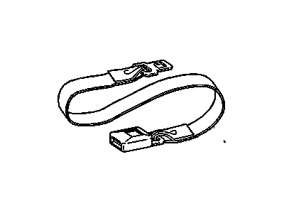 GM 12514192 Extension Kit, Seat Belt, Black