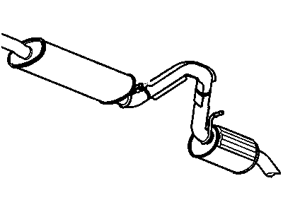 Chevy Trailblazer Muffler - 15847578