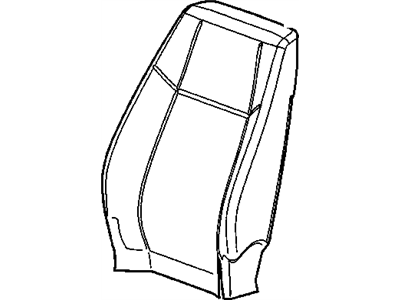 Pontiac 20902586 COVER,DRIVER SEAT BACK(GRAY)(W/DIAGONAL FABRIC PATTERN)(FOR 1ST DESIGN SEE 20776700)