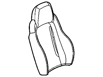 GM 19124772 Cover, Front Seat Back And Back Of Back, Passenger Side
