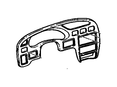 Pontiac 10326674 Cluster Trim
