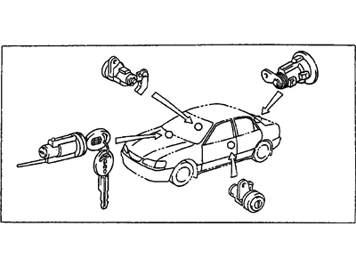 Chevy Prizm Ignition Lock Assembly - 94857513