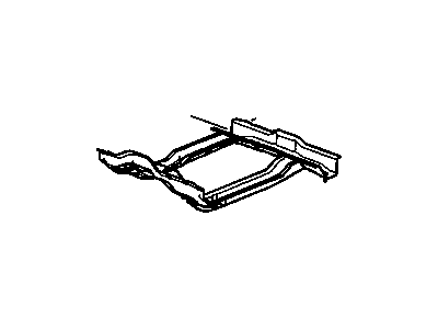 Saturn 96836334 PLATE,EXHAUST MUFFLER HANGER ANCHOR(AT RIGHT SIDE OF 1 BAR)