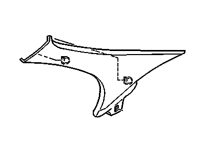 Pontiac 10248962 Upper Quarter Trim
