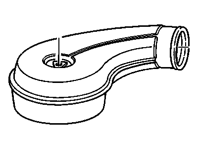 Cadillac 25098962 Rear Duct