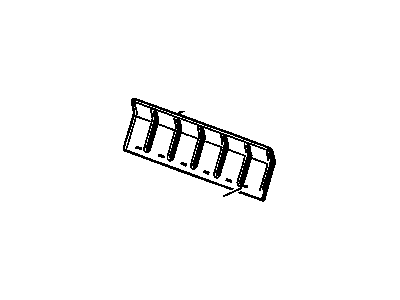 Hummer 15210595 PANEL,REAR SEAT CUSHION TRIM(INCLUDES 20)(EBONY)(*KIT1)